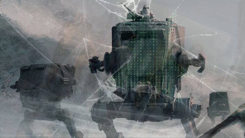 Mechanized Walkers in Desert