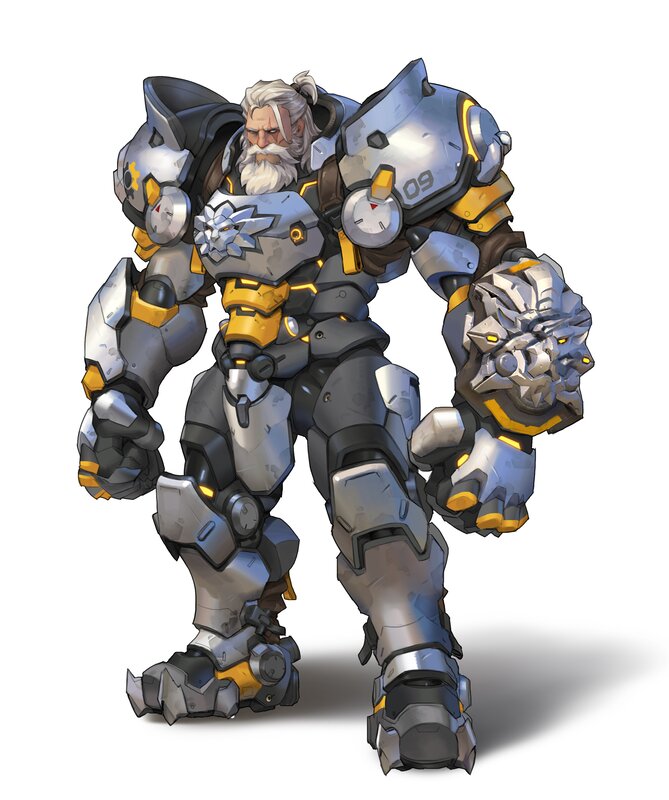 Mechanized Warrior with Beard