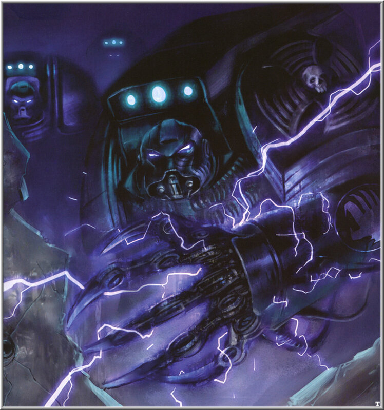 Mechanized Warrior with Lightning