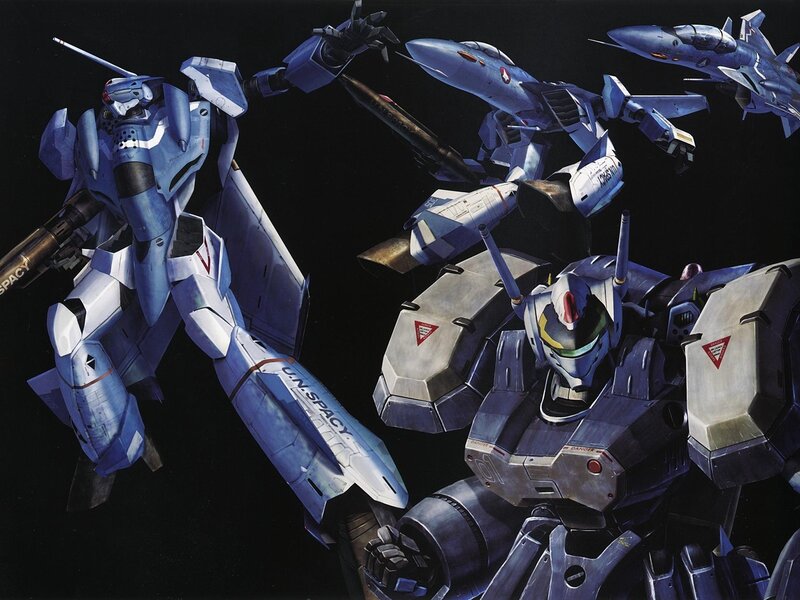 Mechs and fighters in space