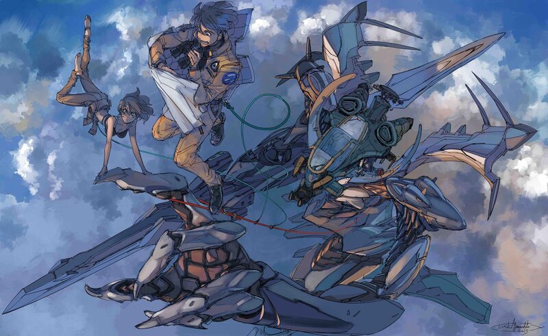 Mechs and Pilots in Sky