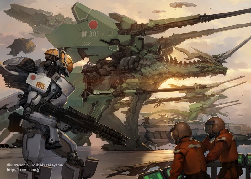 Mechs and Soldiers — Green