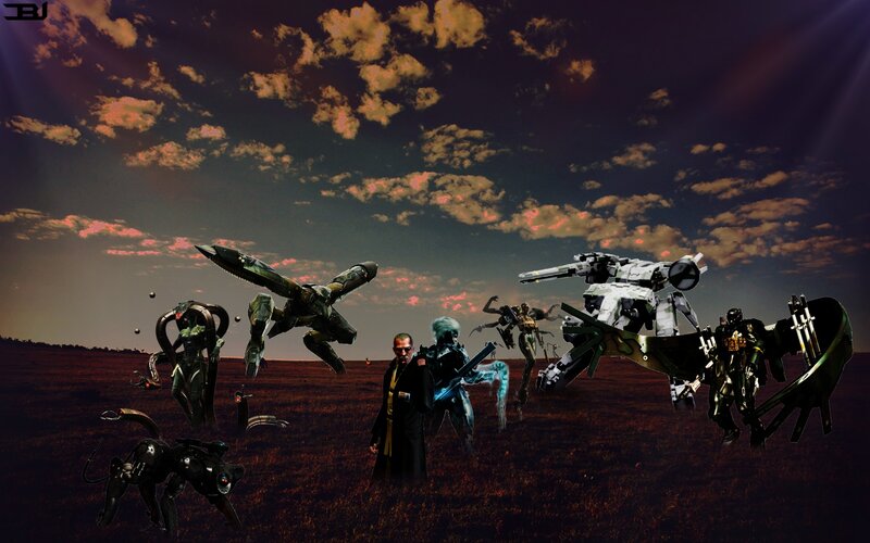 Mechs and Soldiers in Field