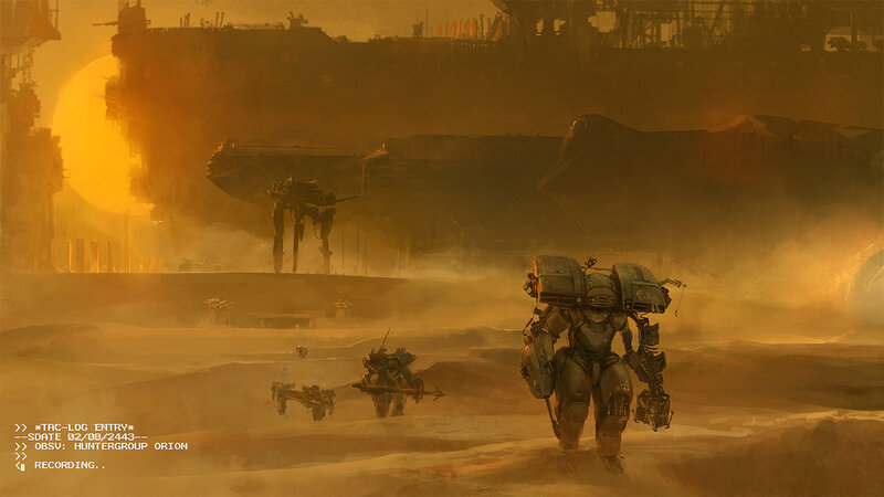 Mechs in a Dusty Wasteland