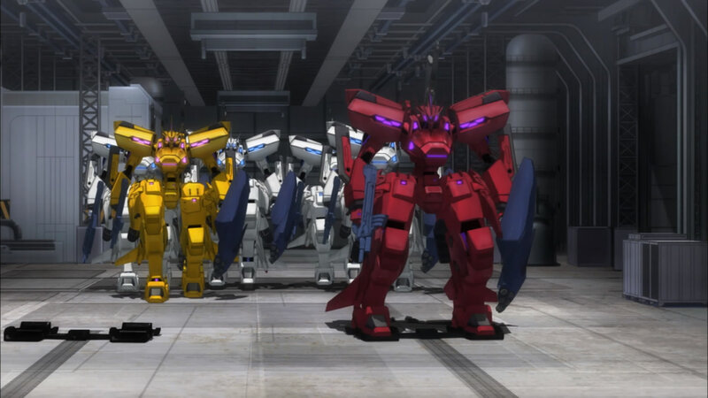 Mechs in a Hangar