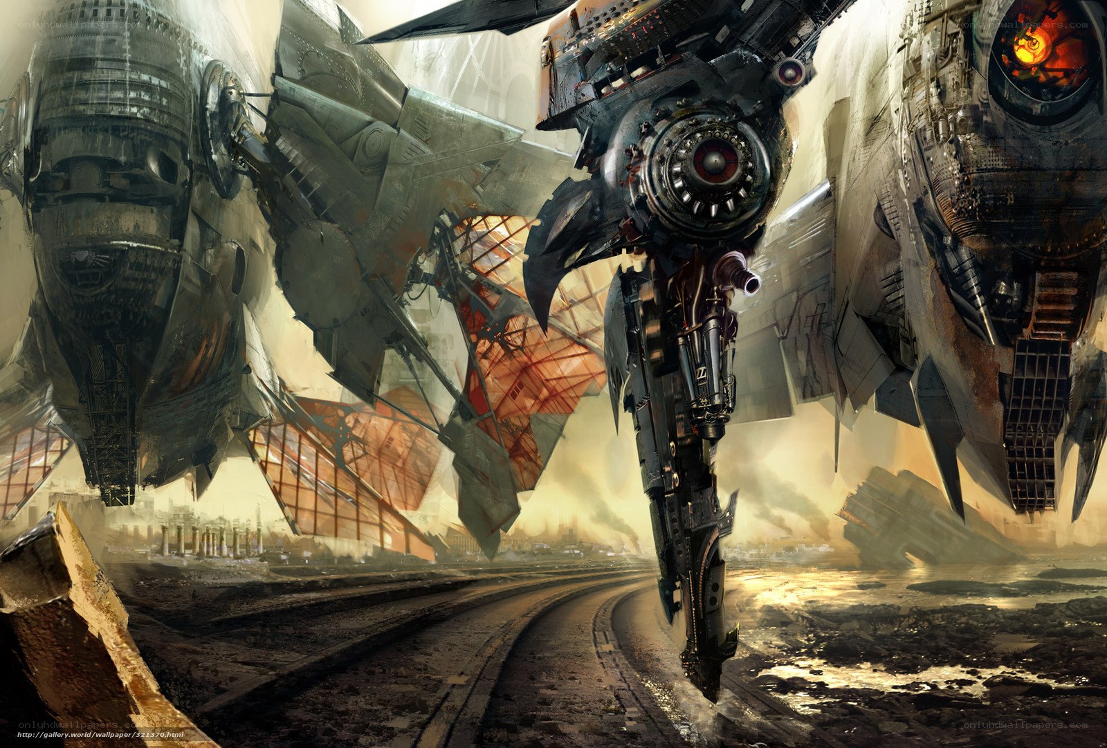 Mechs in a post-apocalyptic world