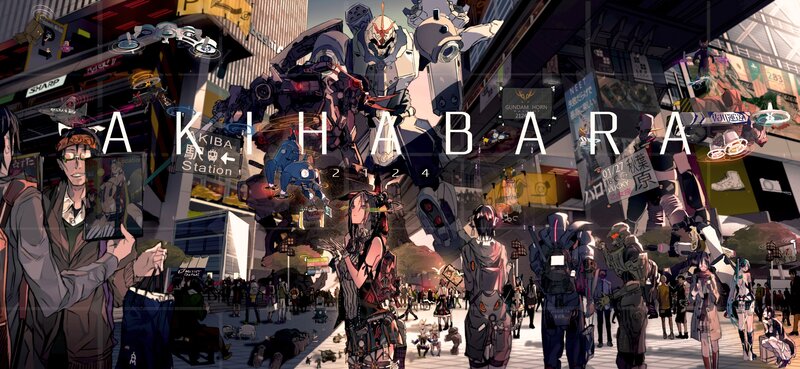 Mechs in City Street