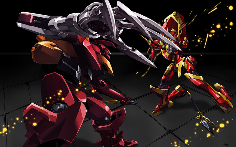 mechs in combat