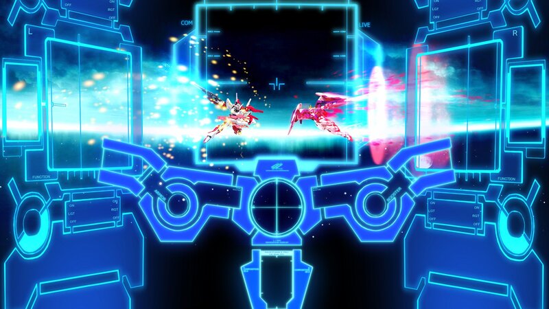 Mechs in Combat — Blue, Dramatic, Anime