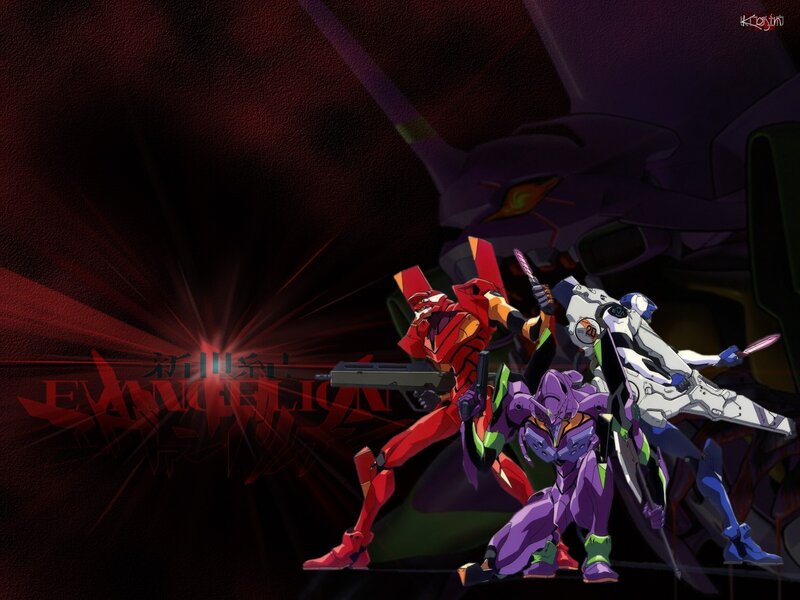 Mechs in Combat Stance — Red, Dramatic