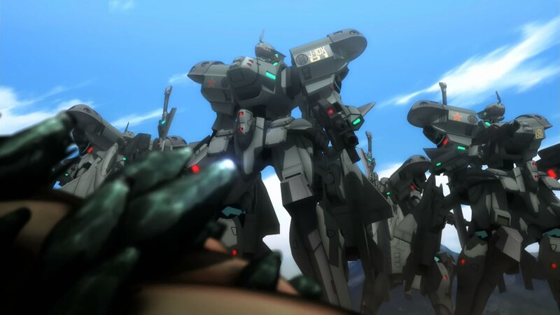 mechs in formation