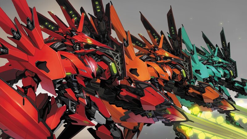 Mechs in Formation — Red