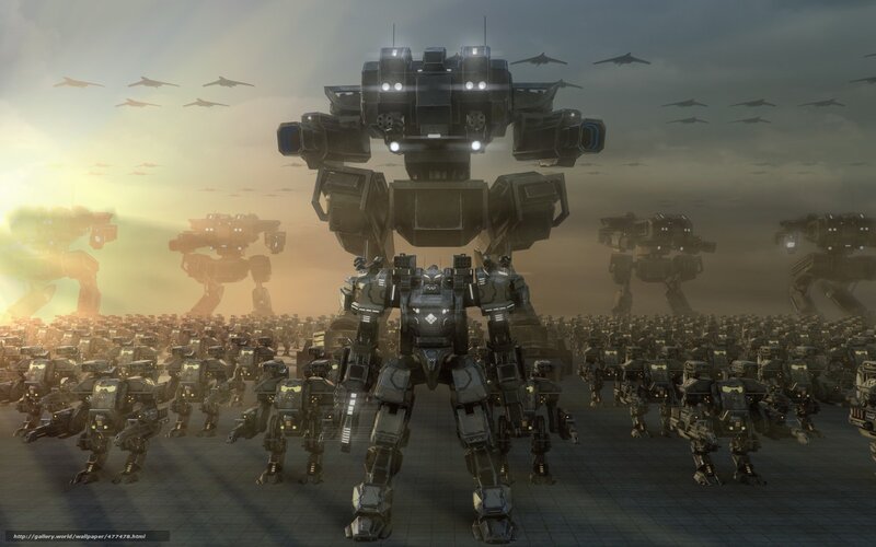 mechs in formation