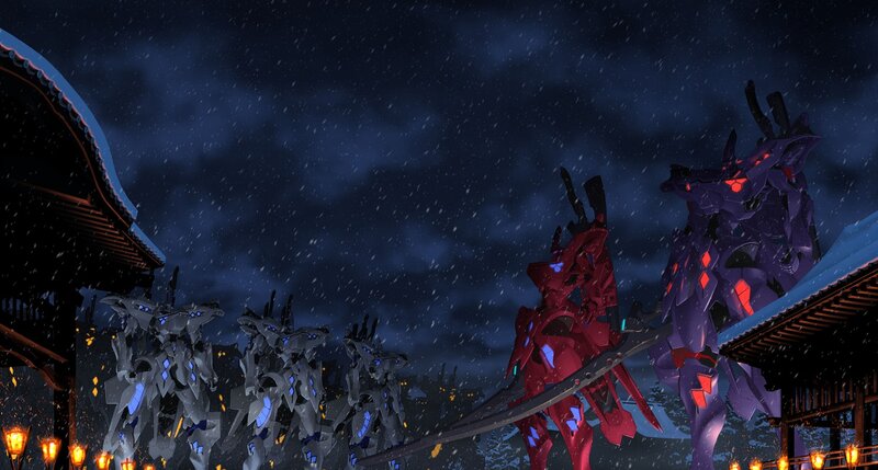 Mechs in Snowstorm