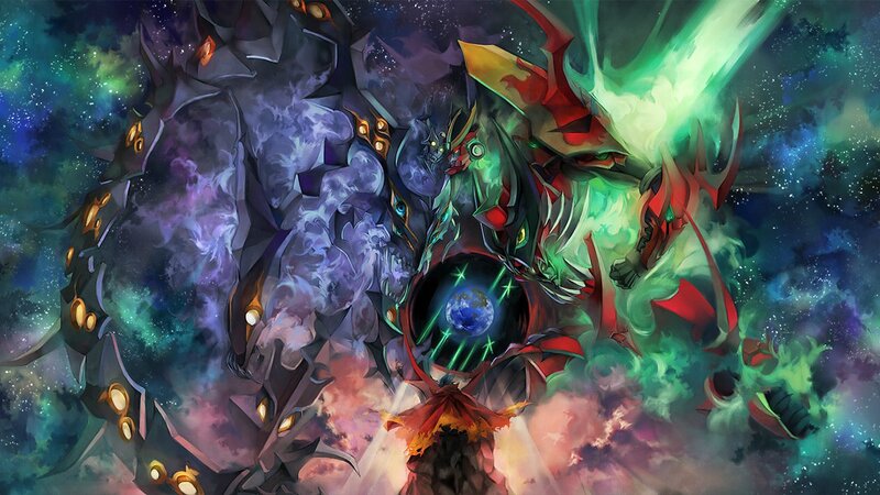 Mechs in Space Battle — Green, Dramatic, Night, Digital Art, Planet