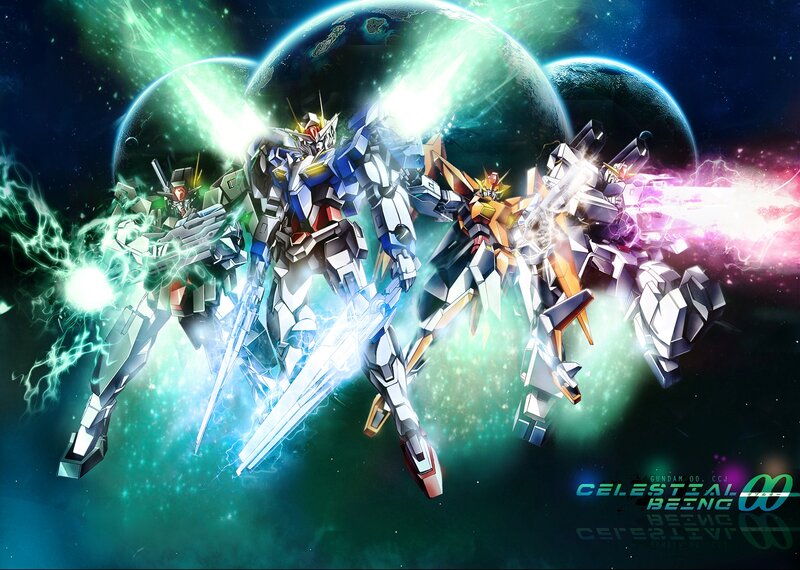 Mechs in Space Battle — Green