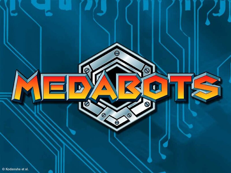 Medabots logo on circuit board