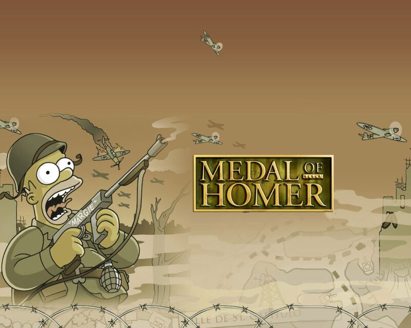 Medal of Homer game art