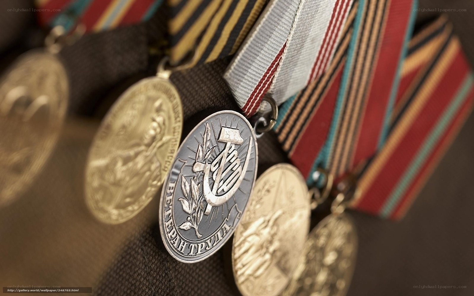 Medals and ribbons collection