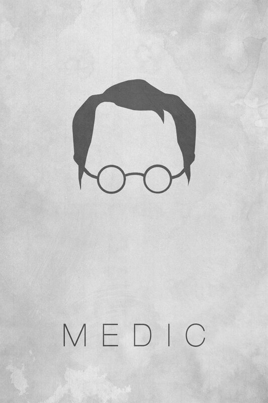 Medic character poster