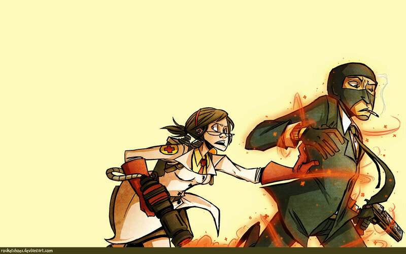 Medic vs Spy Action
