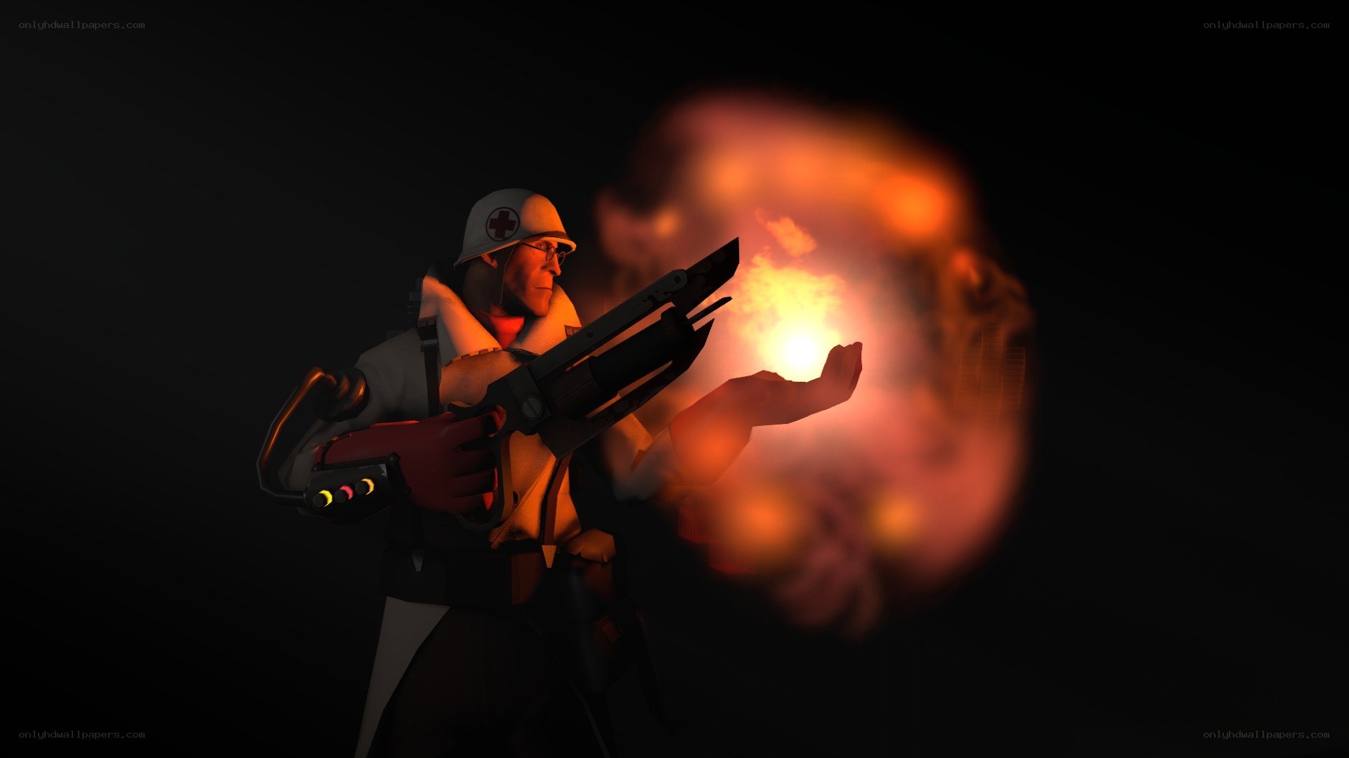 Medic with explosive device
