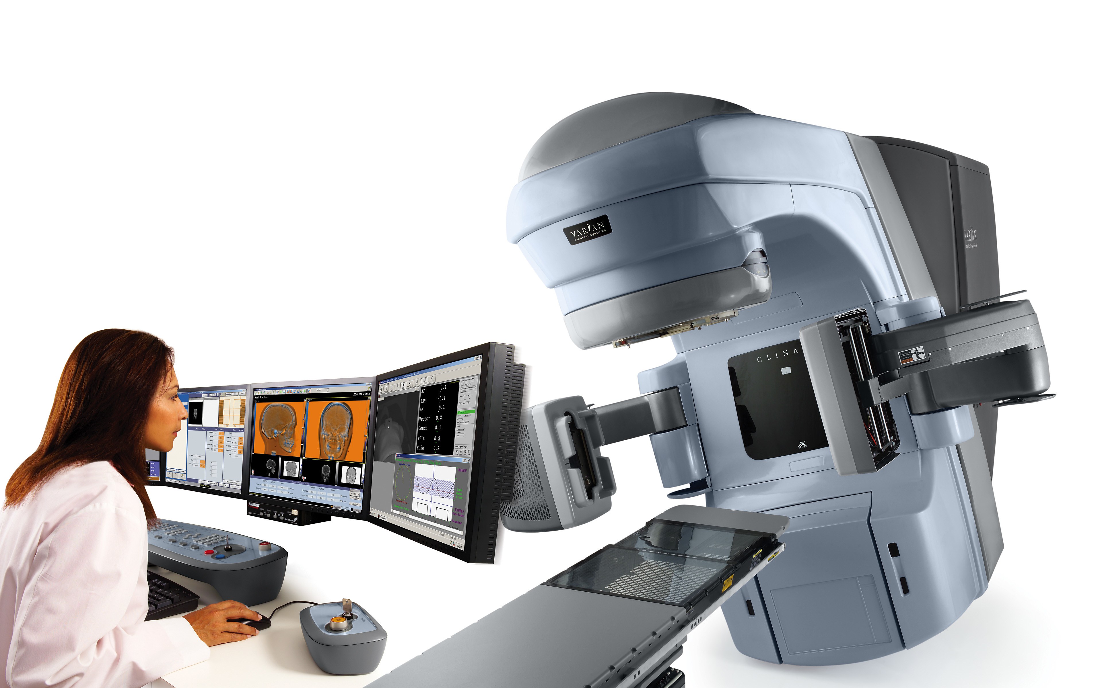 Medical imaging technician at work