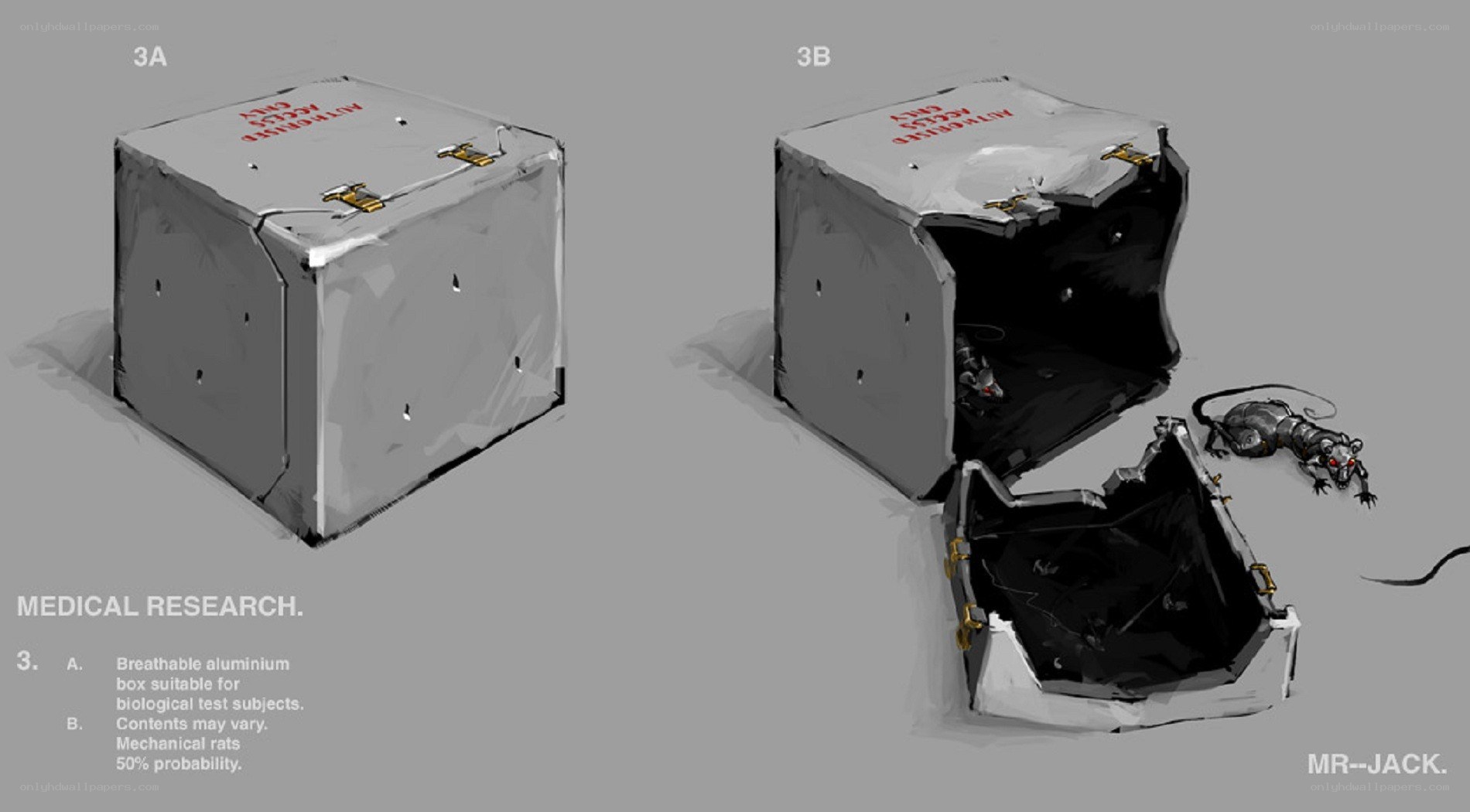 Medical research box concept