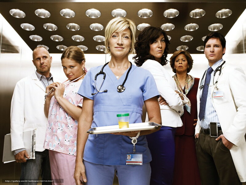 Medical staff in elevator