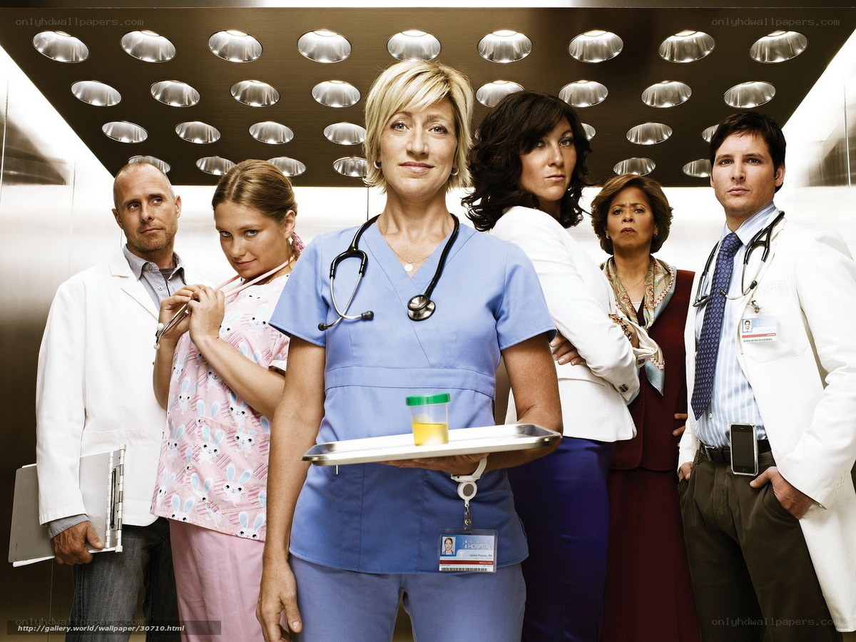 Medical staff in elevator