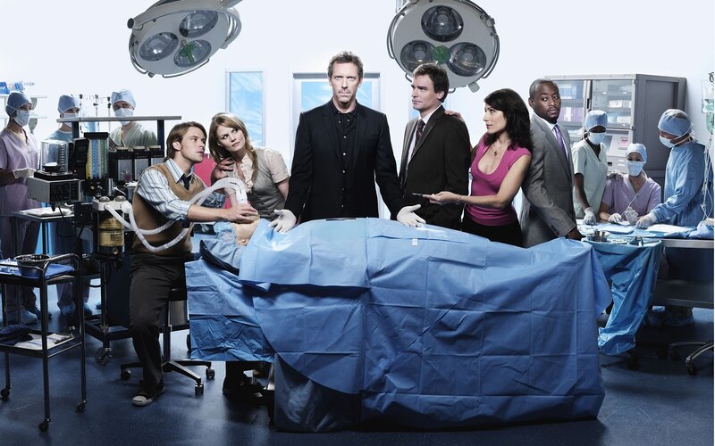 Medical Staff in Operating Room — Blue