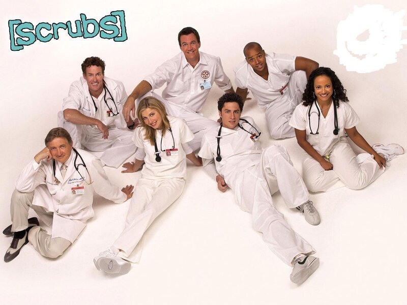 Medical Staff in Scrubs — White