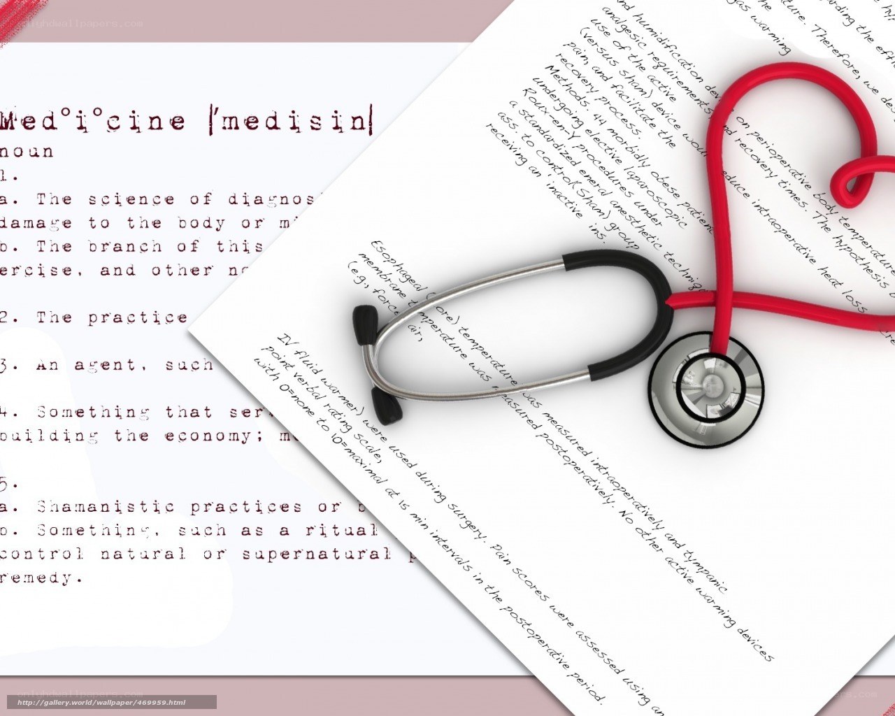 Medical stethoscope on documents