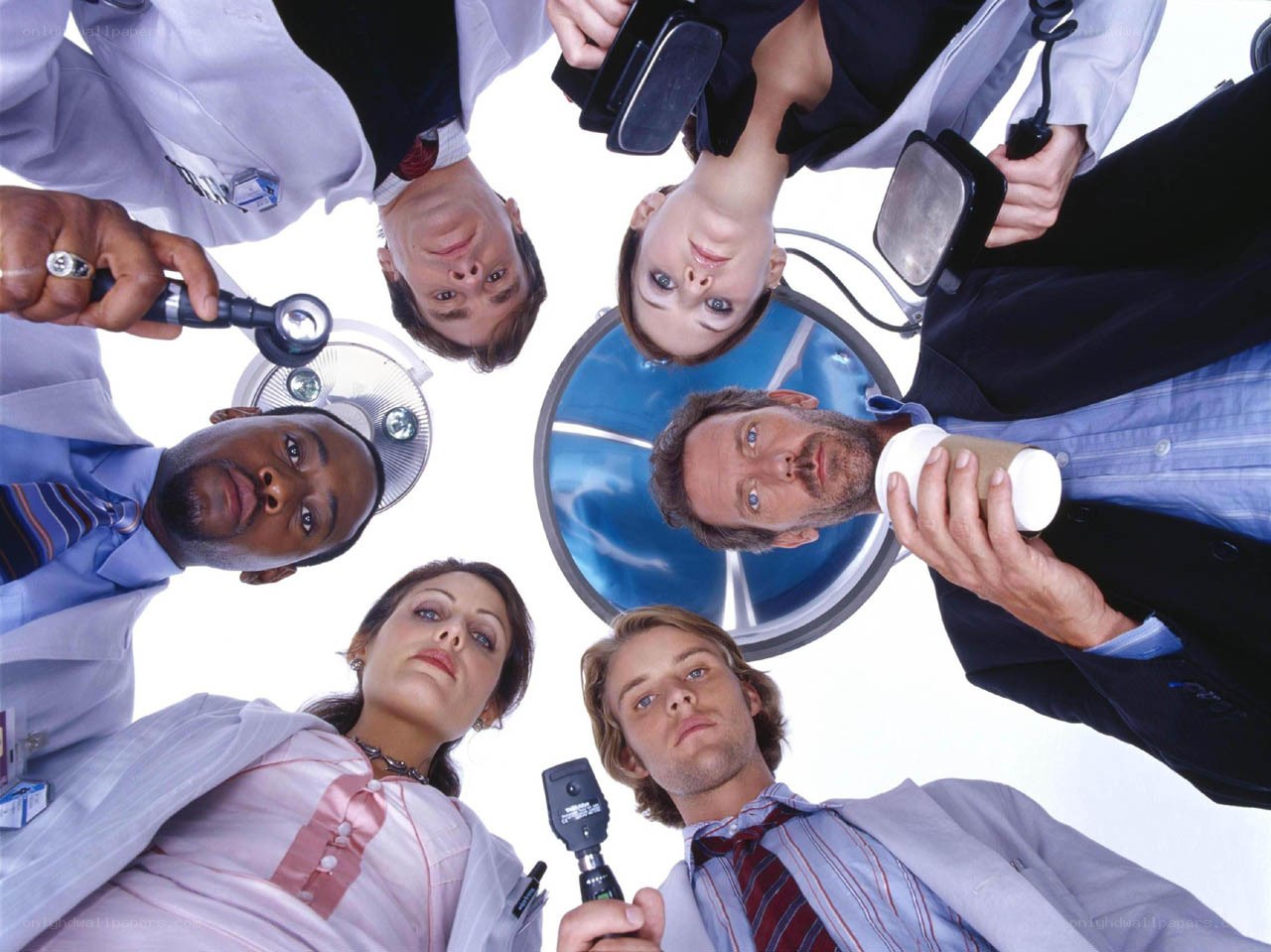 medical team in a circle