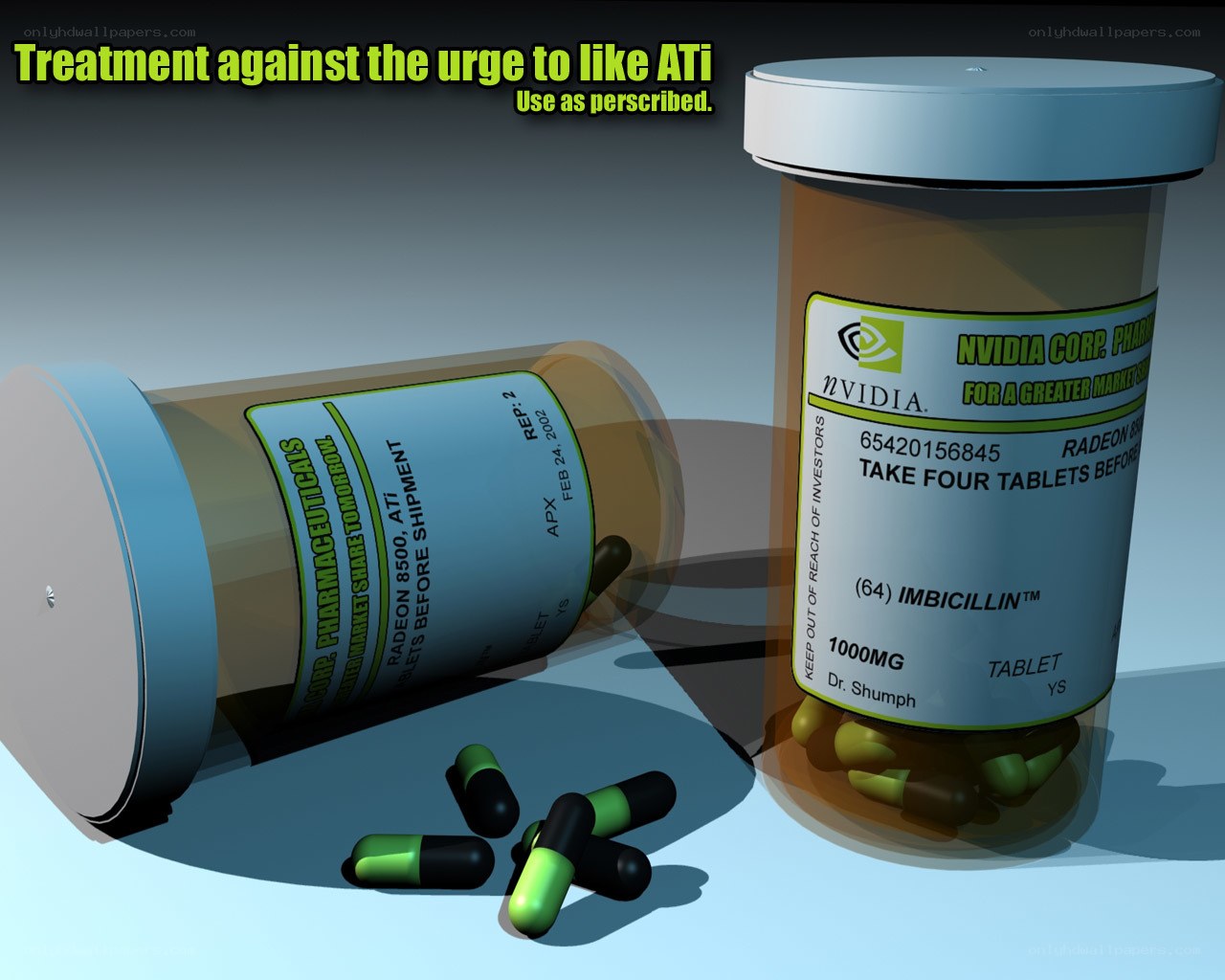 Medicine bottle with pills