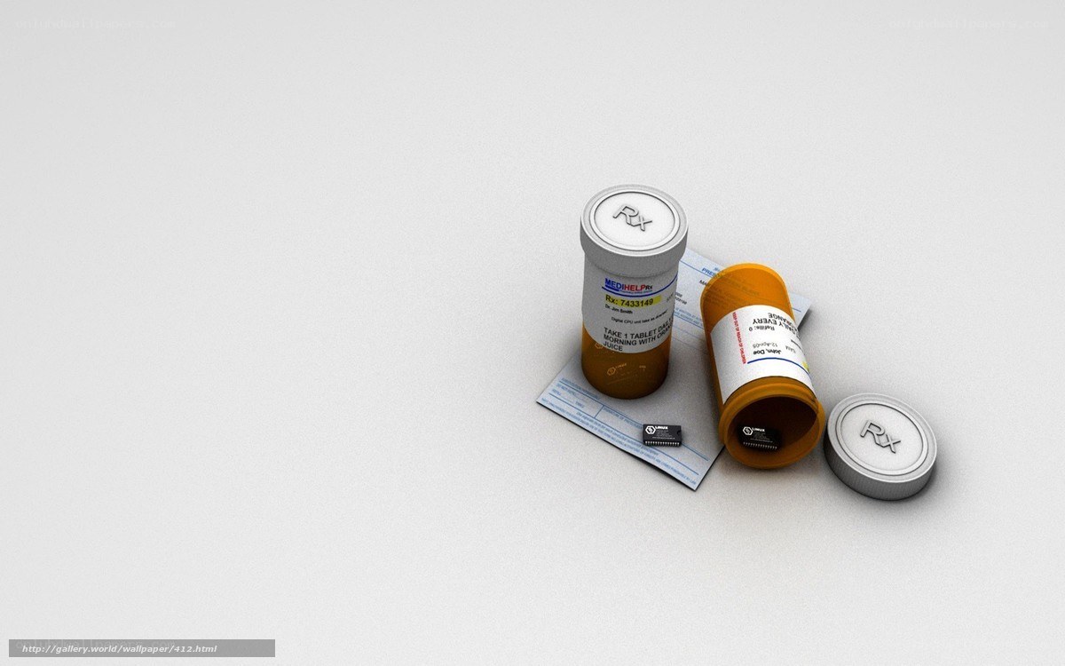 Medicine bottles and pills