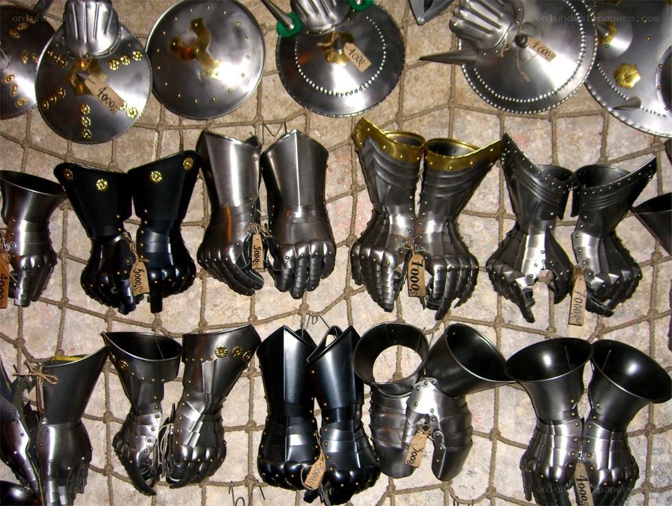 Medieval armor display