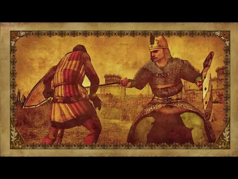 medieval battle scene