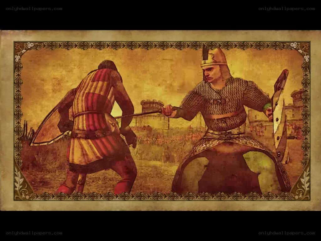 medieval battle scene