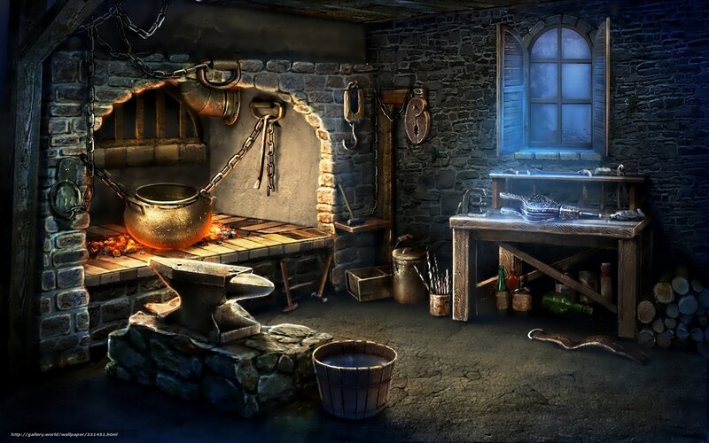 medieval blacksmith workshop