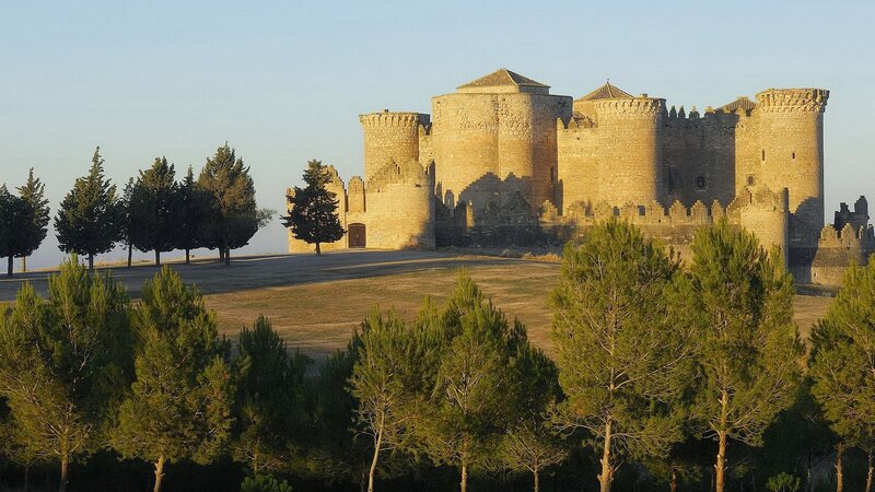 Medieval castle at sunrise