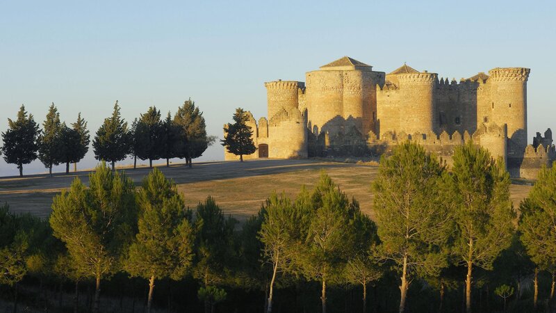 Medieval castle at sunrise