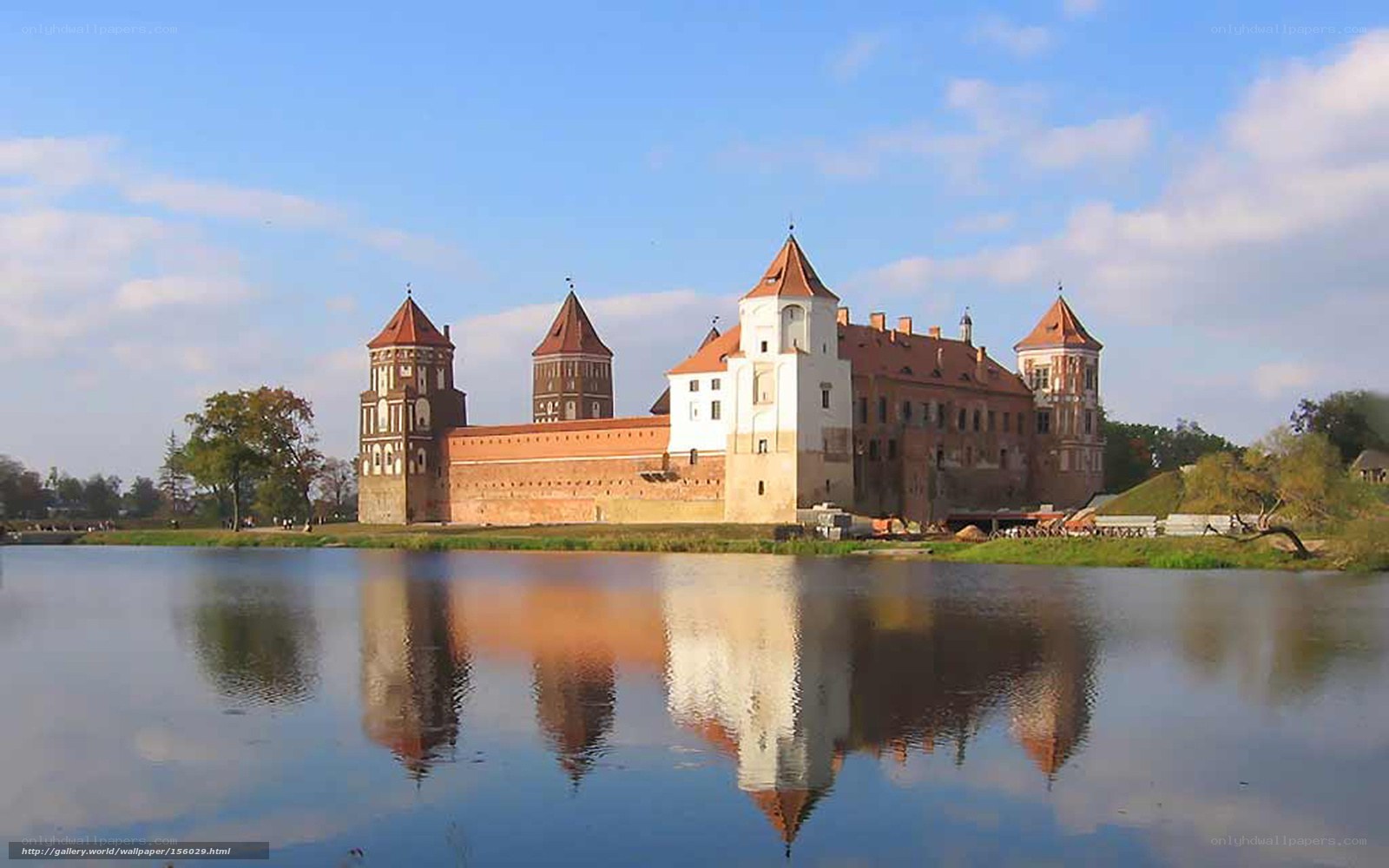 medieval castle by the lake