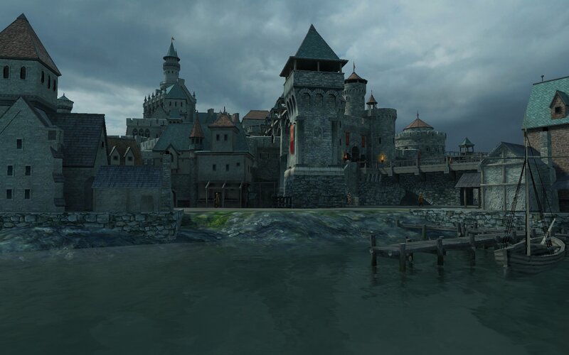Medieval Castle by Water