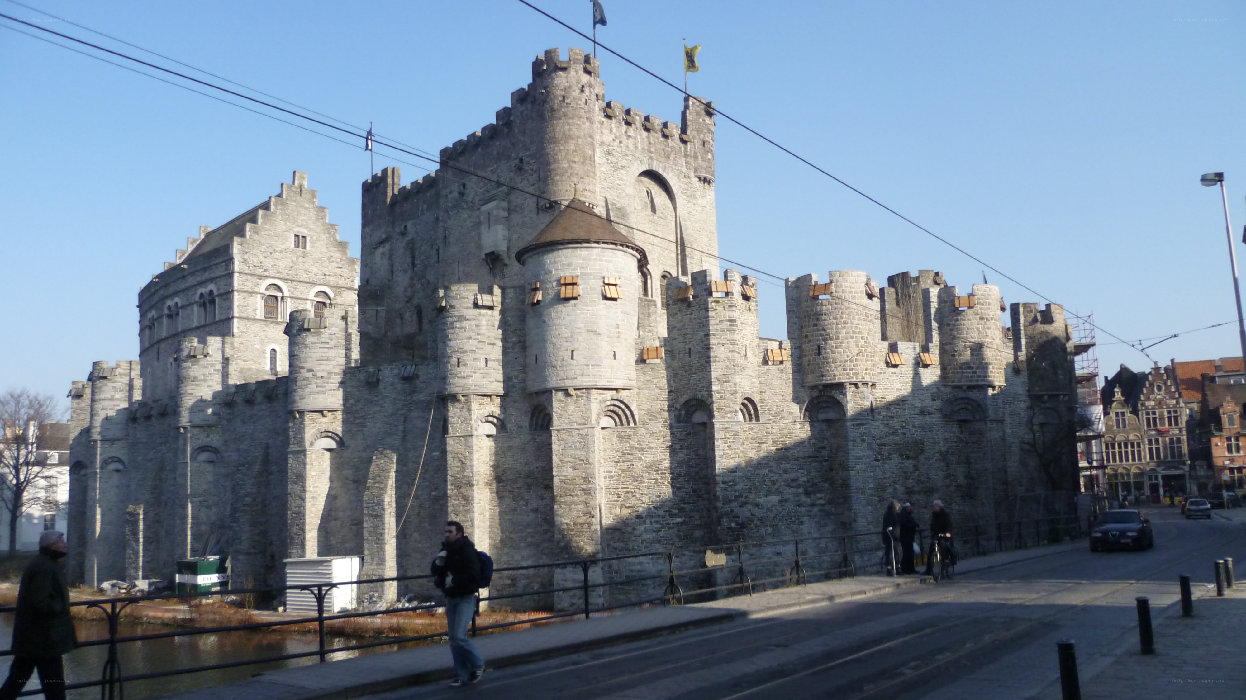 Medieval castle in Bruges