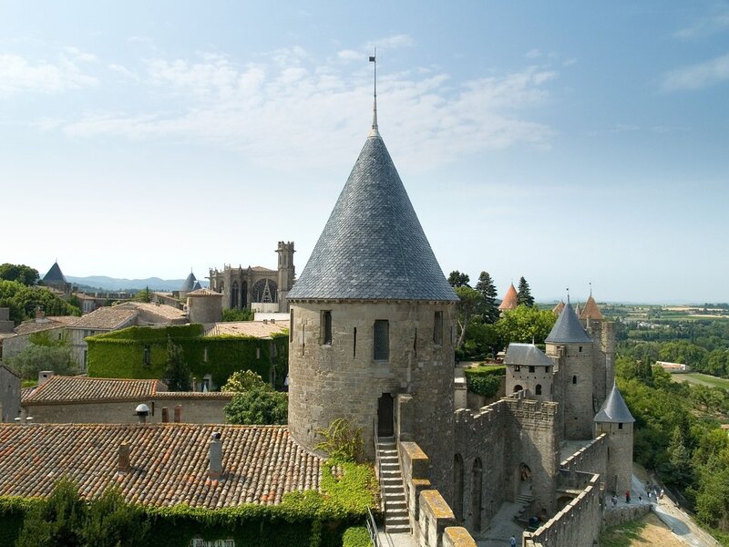 Medieval castle in France