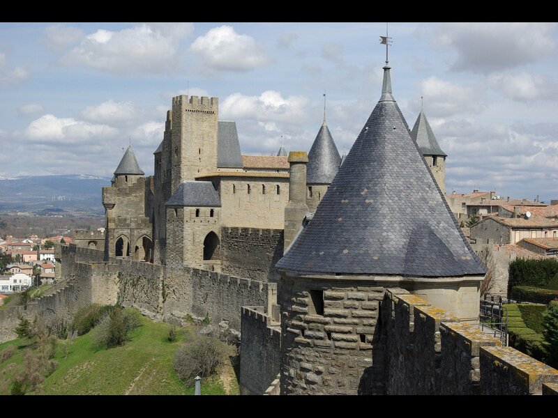 Medieval castle in France