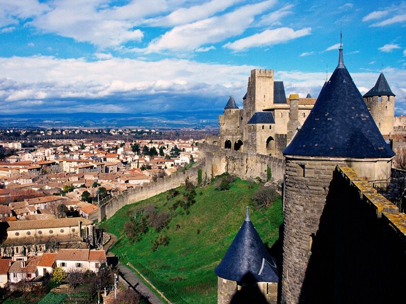 Medieval castle in France