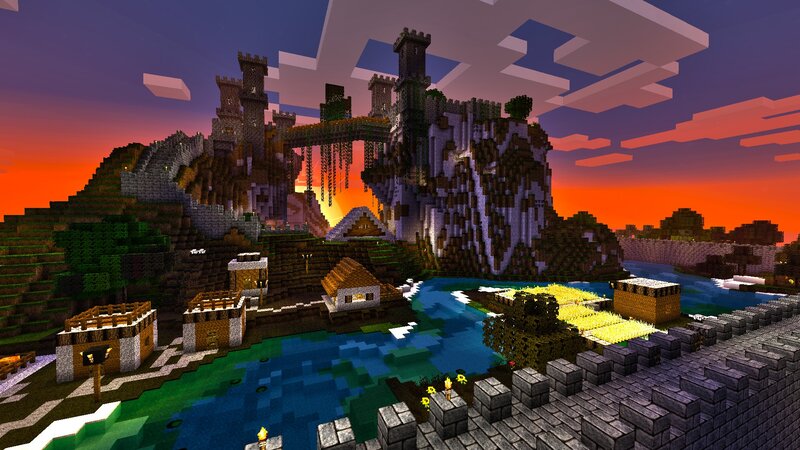 Medieval Castle in Minecraft — Orange