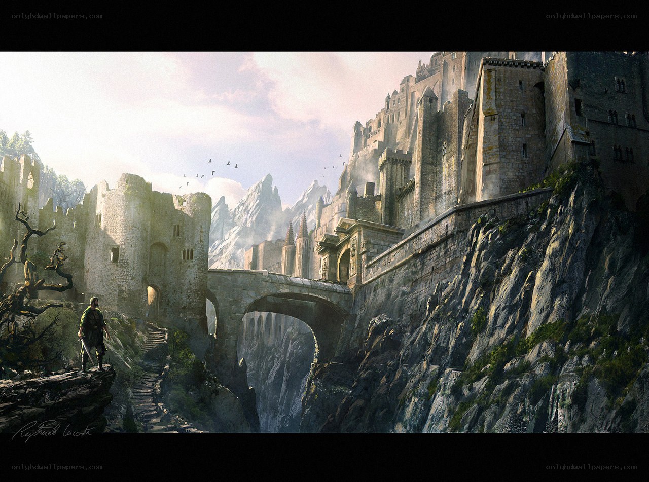 Medieval castle on a cliff